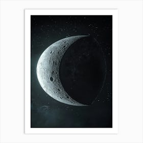 Tilt Moon Art Print