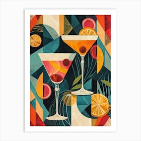 Art Deco Cocktail 5 Art Print
