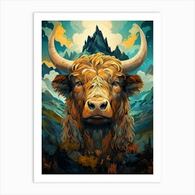 Highland Bull Art Print