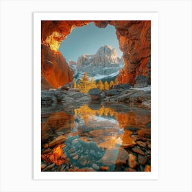 Cave In The Mountains 5 Art Print