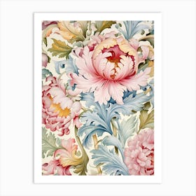 Floral Wallpaper 190 Art Print