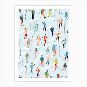 Zell Am See   Kaprun   Austria, Ski Resort Illustration 1 Art Print