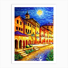 Mosaic Painting Art Print