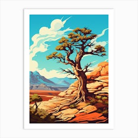 Joshua Tree In Grand Canyon, Nat Viga Style (2) Art Print