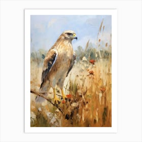 Bird Painting Red Tailed Hawk 3 Art Print