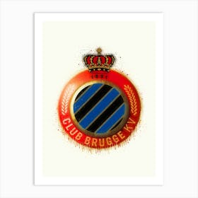 Club Brugge Painting League Belgium Art Print