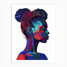 African Woman Portrait 9 Art Print