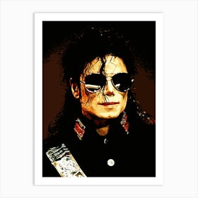 Michael Jackson king of pop music 25 Art Print