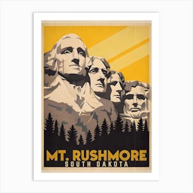 Mount Rushmore, South Dakota Art Print