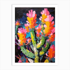 Cactus Painting Fishhook 3 Art Print