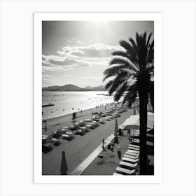 Cannes, France, Mediterranean Black And White Photography Analogue 2 Art Print