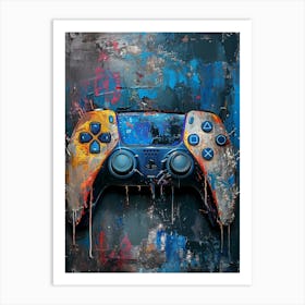 Video Game Controller Canvas Print Art Print