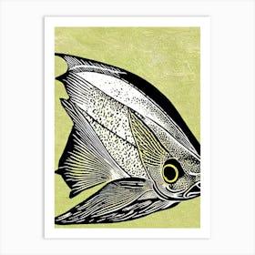 John Dory Linocut Art Print