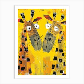 Giraffes 6 Art Print