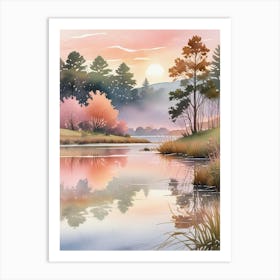 Watercolor Landscape Art Print (6) Art Print