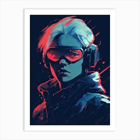 Symbiosis, cyberpunk Art Print