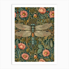 William Morris Dragonfly 4 Art Print