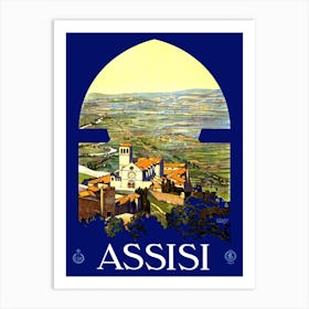 Assisi, Italy, Under The Arch Art Print