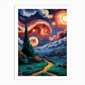 Starry Night 19 Art Print