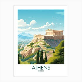 Athens Travel Print City Greece Gift Art Print