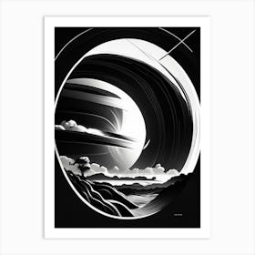 Solar Wind Noir Comic Space Art Print