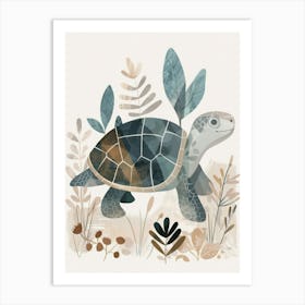 Charming Nursery Kids Animals Turtle 3 Art Print