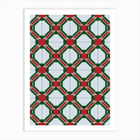 Santa Claus Fabric Art Print