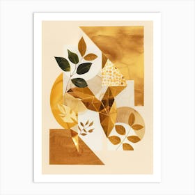 Golden Leaves 12 Art Print