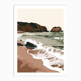 Cliffs And Waves Art Print