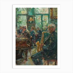 Saxophone Players Art Print