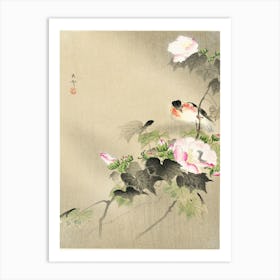 Bird And Caterpillar (1900 1930), Ohara Koson Art Print