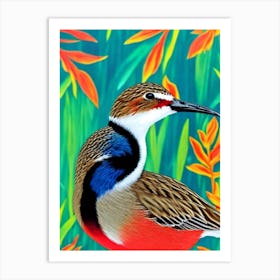 Dunlin Tropical bird Art Print