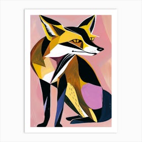 Abstract Fox 2 Art Print