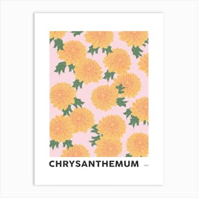 Chrysanthemum November Birth Flower Art Print