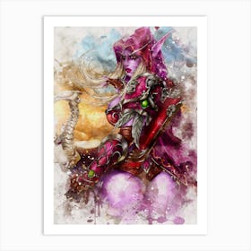 Sylvanas Windrunner World Of Warcraft Art Print