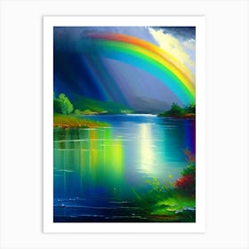 Rainbows Waterscape Impressionism 1 Art Print