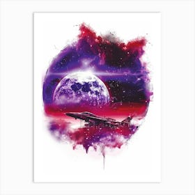 Spacecraft In Space Art Print