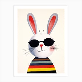 Little Rabbit 1 Wearing Sunglasses Art Print