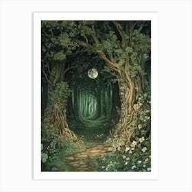 Forest Path Art Art Print