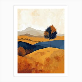 Autumn, Minimalism Art Print