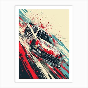 Nascar Painting Art Print