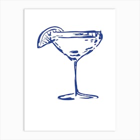 Martini Glass Art Print