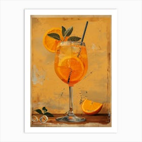 Orange Cocktail 31 Art Print