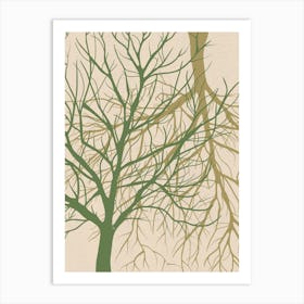 Twin Tree Art Print