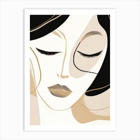 Woman'S Face 18 Art Print