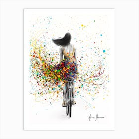City Cycle Art Print