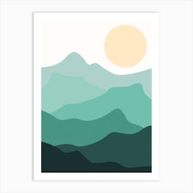 Mountains Habitat Art Print