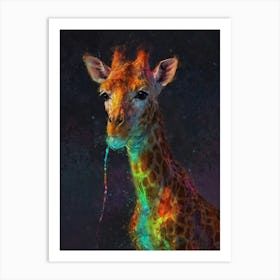 Giraffe 100 Art Print