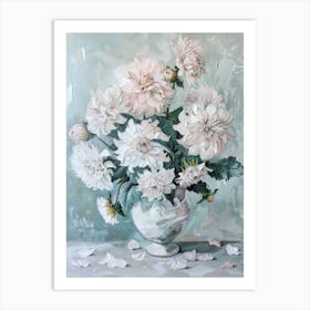 A World Of Flowers Dahlia 1 Painting Art Print