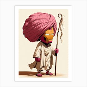 Iron Man In Turban 1 Art Print